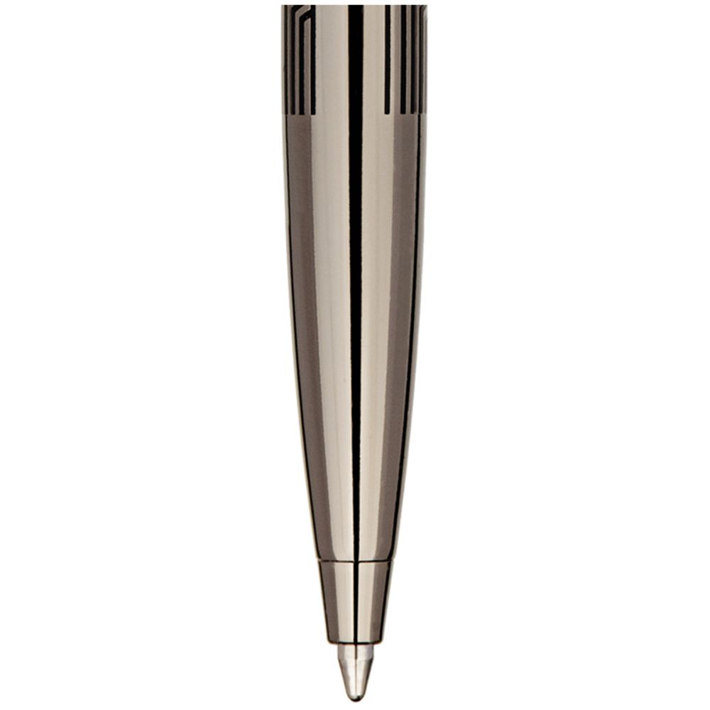 Ручка шариковая Delucci "Universo" синяя 1,0мм, цвет корпуса - оружейный металл, поворот., подарочная упаковка