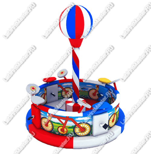 Электрическая карусель детская 4KIDS "Скоростной велотрек"