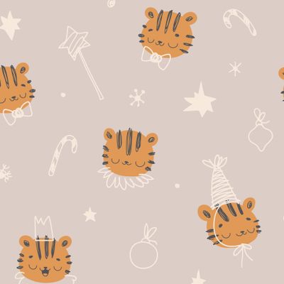 новогодние тигры