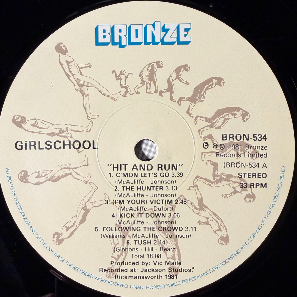 Girlschool ‎– Hit And Run (Скандинавия 1981г.) Т