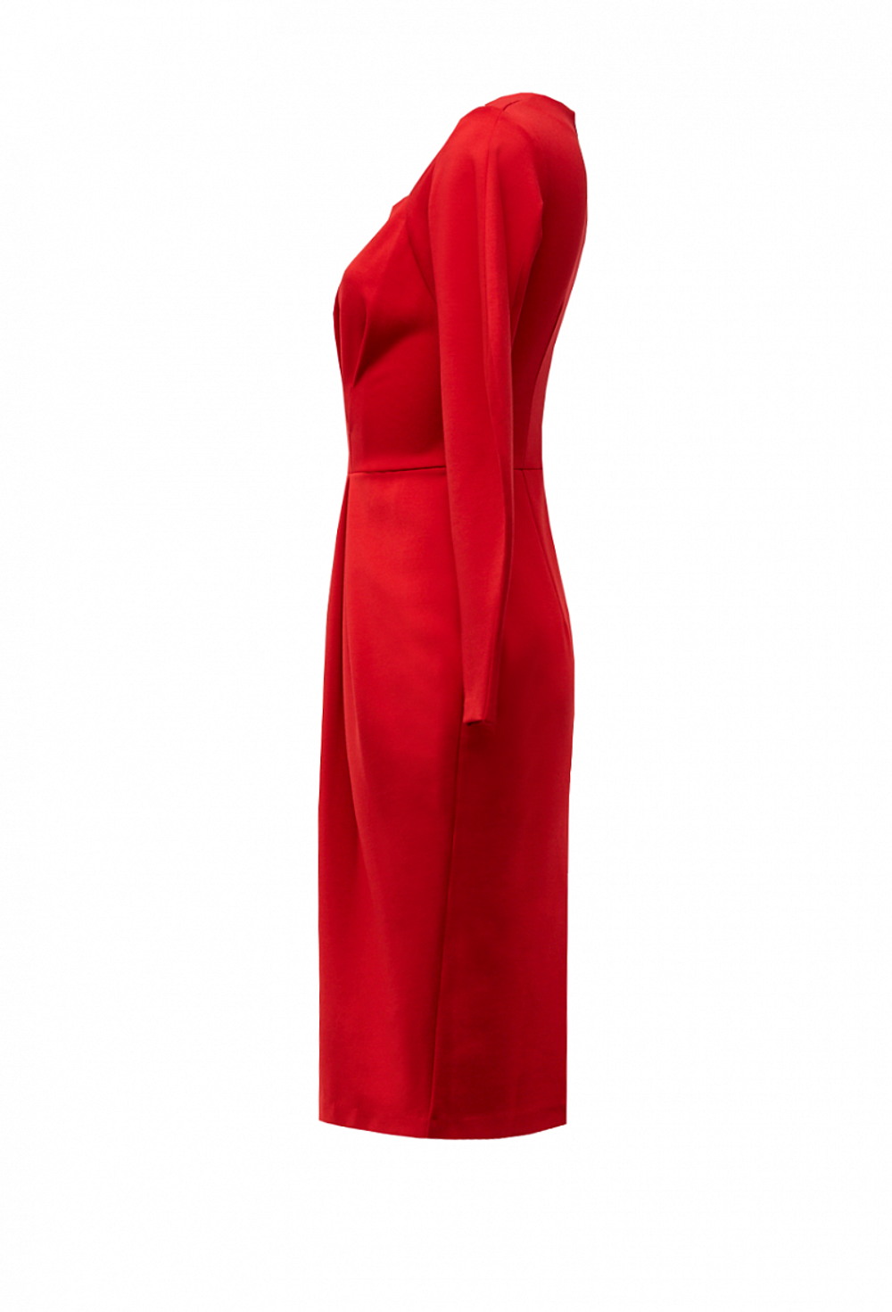 Платье футляр красное 14-02-20FW