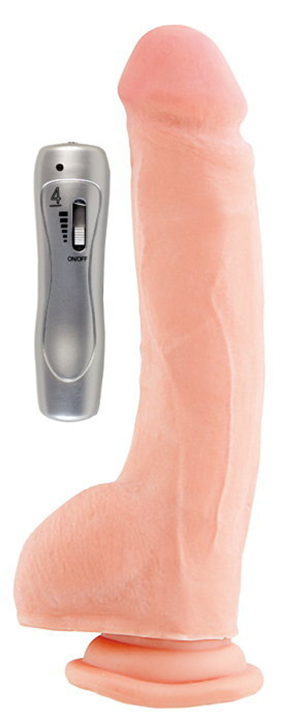 Ротатор на присоске телесный 7 режимов вибрации RealStick 17 см