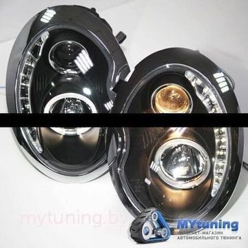 Передние фары daylight black для Mini Cooper R50 / R53