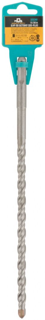 Бур по бетону SDS PLUS с двойной резьбой 10х260 мм