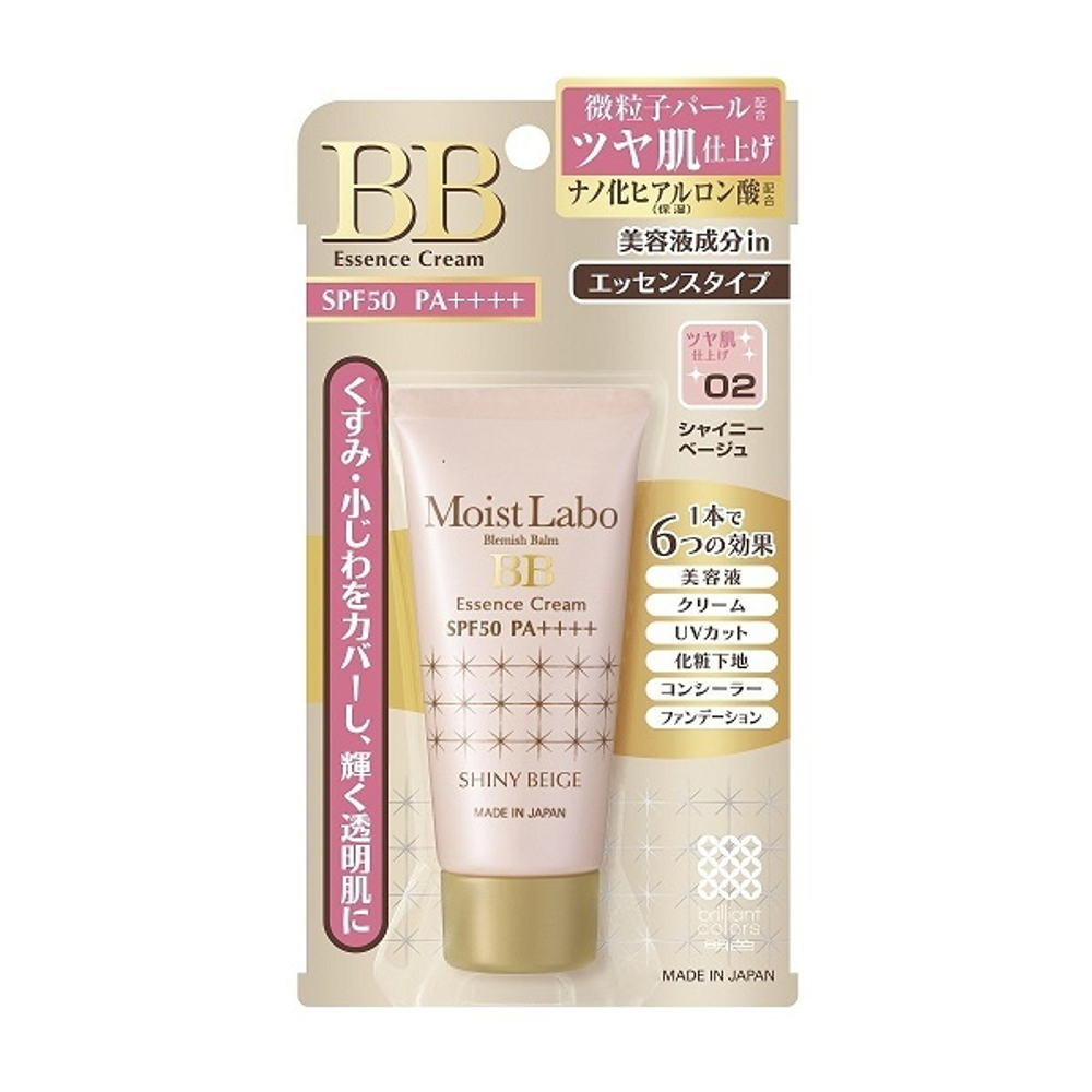 Тональная крем-эссенция увлажняющая сияющий бежевый SPF40 PA+++ Meishoku Moist Labo BB Essense Cream Shine Beige 33г