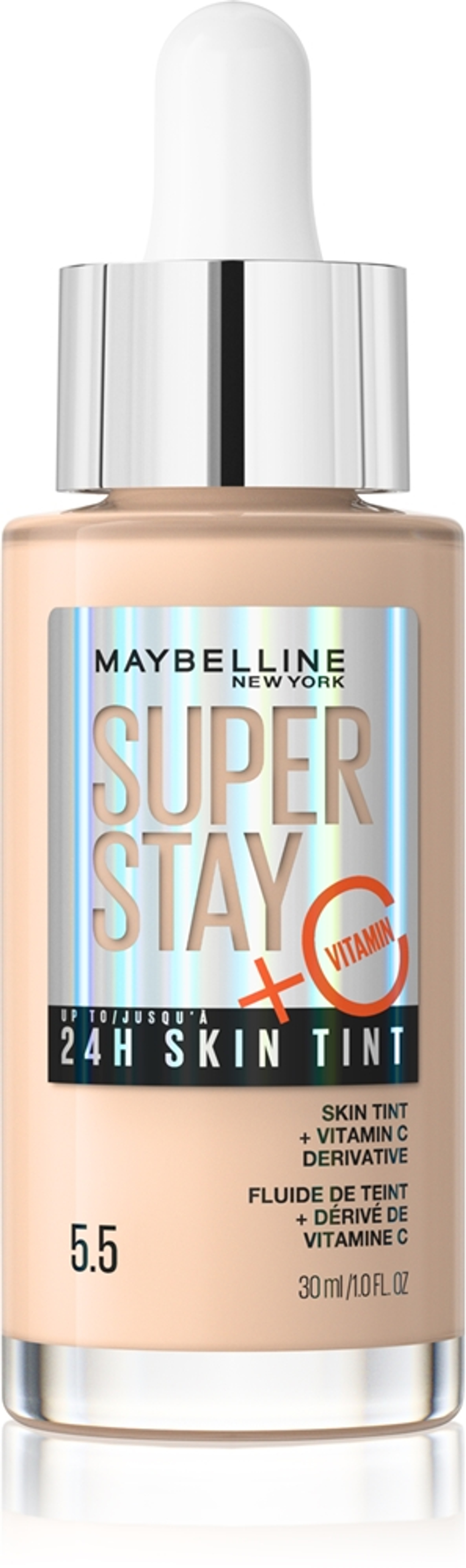MAYBELLINE NEW YORK SuperStay Vitamin C Skin Tint - Сыворотка для выравнивания тона кожи оттенок 05.5, 30 ml