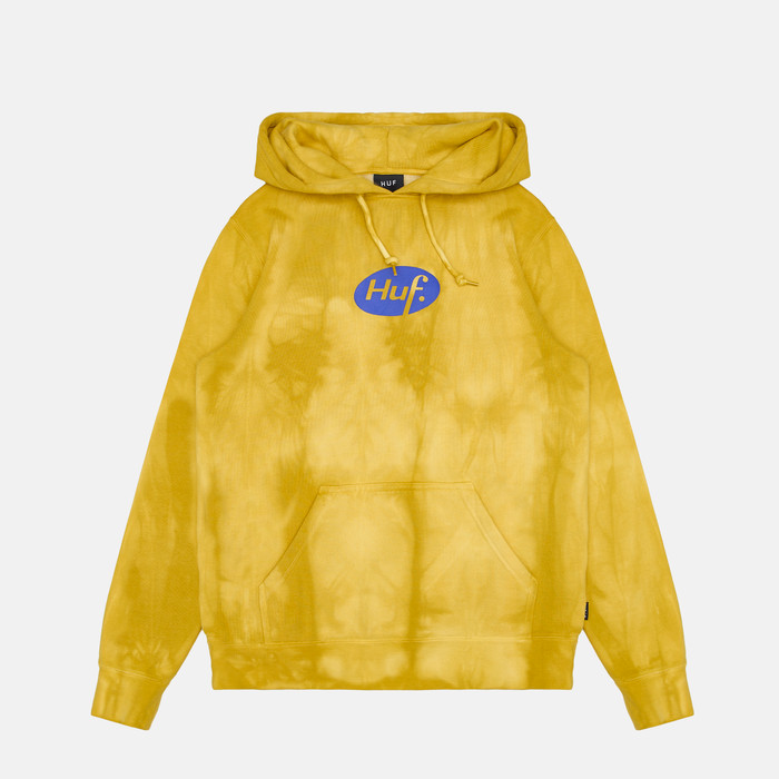 Толстовка мужская HUF Relax Tiedye артикул:PF00345-YELLW - купить в магазине Дайс