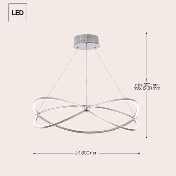 Подвесной светодиодный светильник Maytoni Weave MOD062PL-L56CH3K