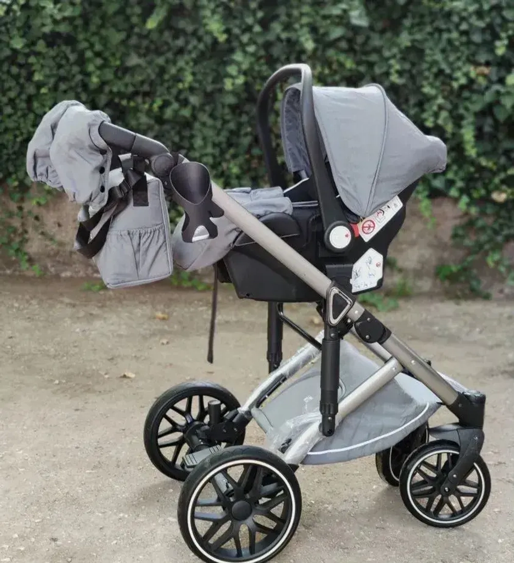 Детская коляска Luxmom F2A 3в1 (серый)