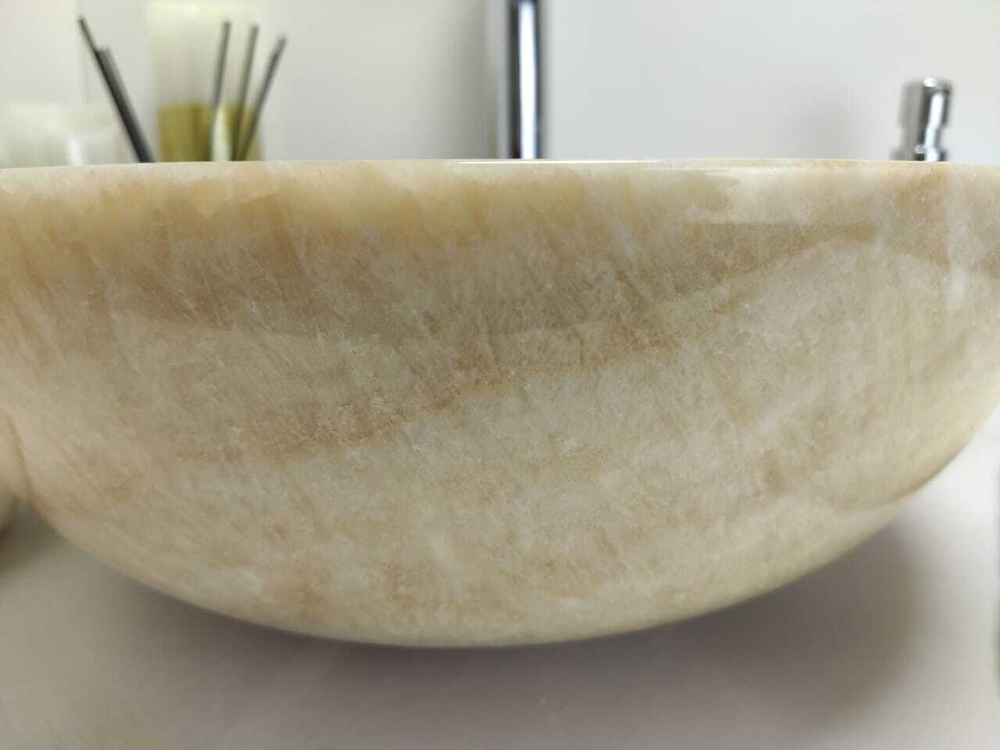 Раковина из оникса Bowl Yellow TinLip BO-60323 40*40*15