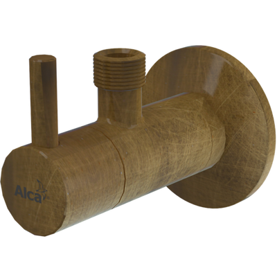 Угловой вентиль ARV001-Antic с фильтром 1/2" × 3/8", круглый (Бронза)