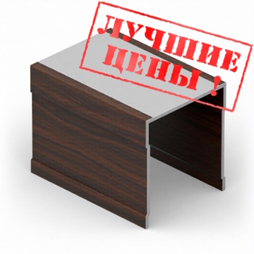 Направляющая верхняя однополозная (5,40 м) Венге ПВХ