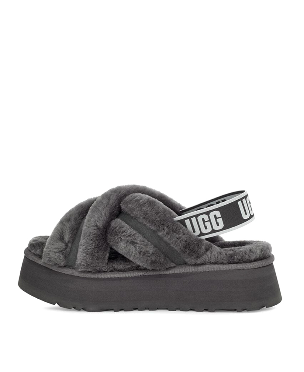 DISCO CROSS SLIDE-grey
