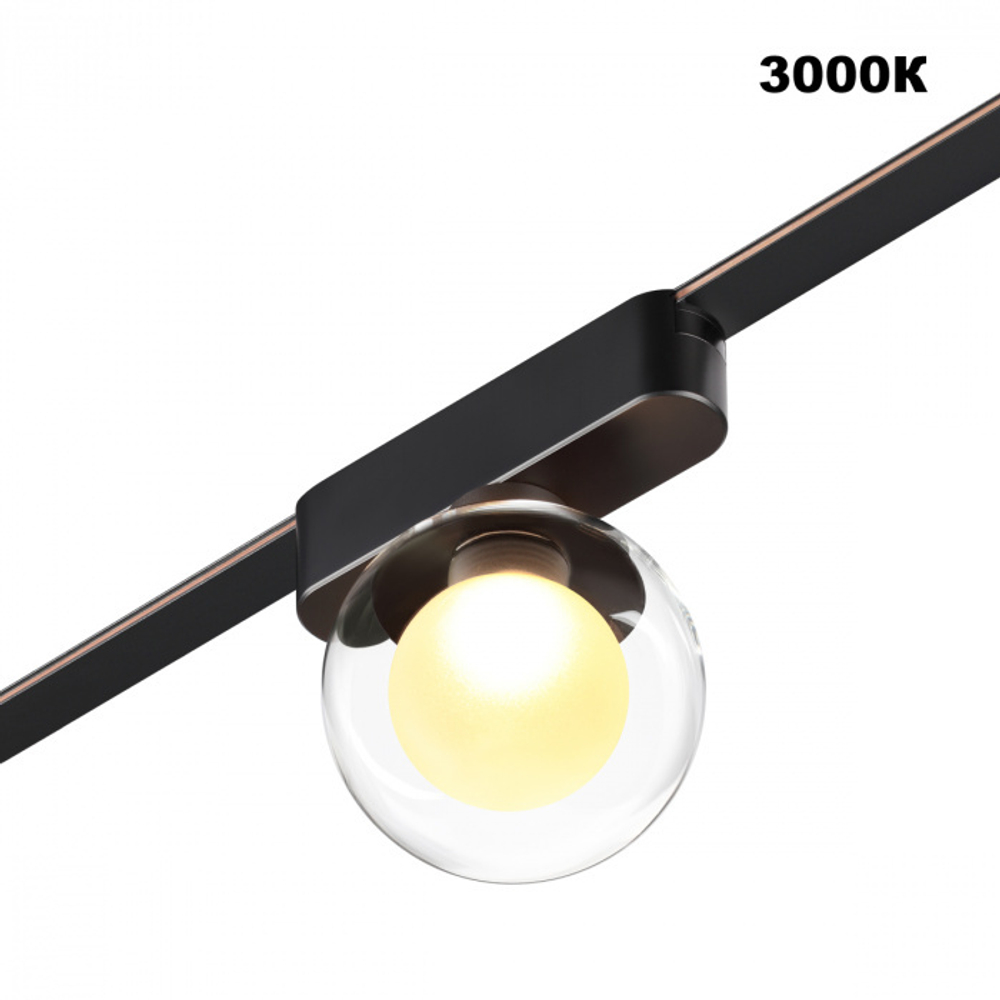 359474 SHINO NT24 106 черный Трековый смарт-светильник для низковольтного шинопровода с двумя режимами работы IP20 LED 6W 24V 3000-6000K EASY