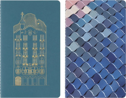 Набор Moleskine Limited Edition Casa Batllo блокнот 2 шт блокноты Cahier Large линейка синий (SECAHL6865CBATLLO)