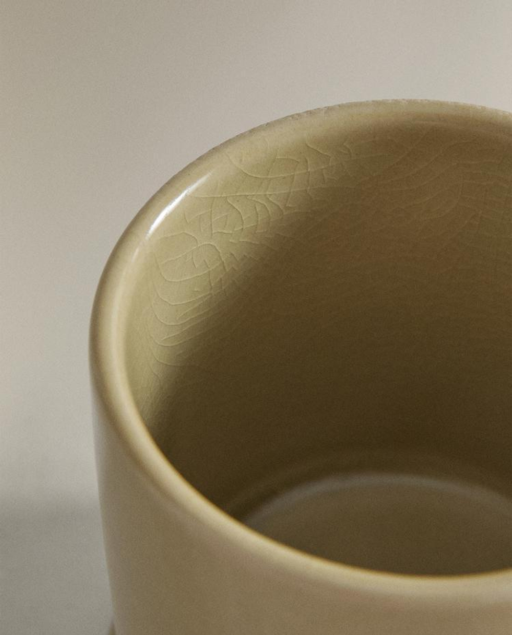 ZARA HOME КРУЖКА ИЗ КЕРАМИКИ, ЗЕЛЕНЫЙ