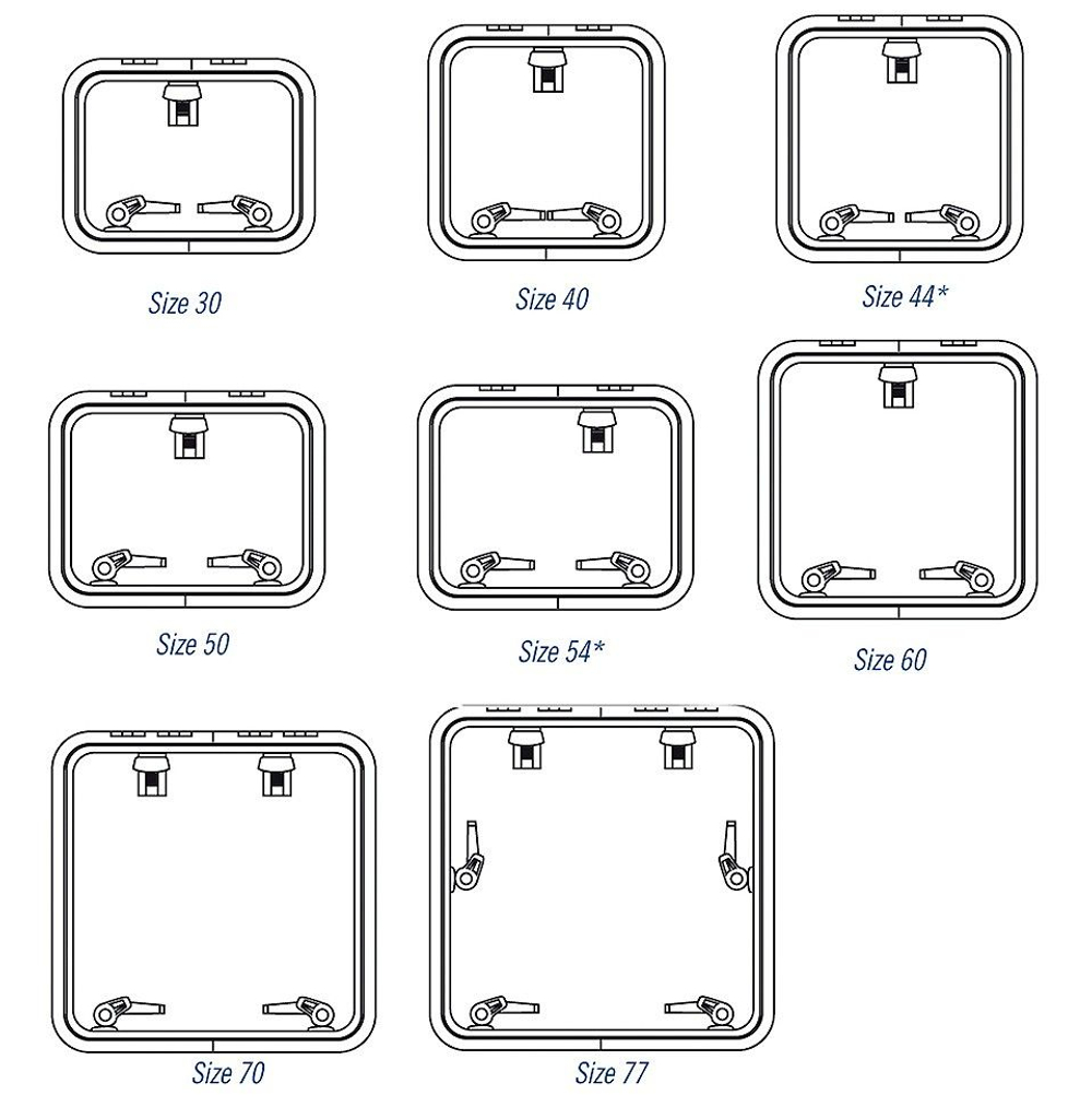 Люк палубный, средний профиль, размер 30 (10243174)