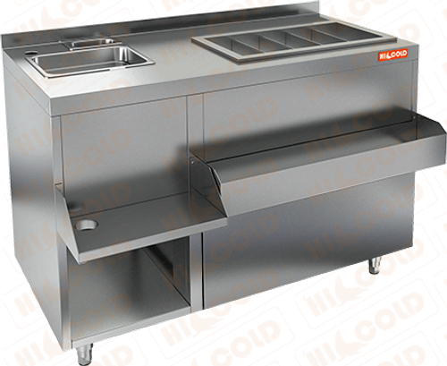 Барная коктейльная станция закрытого типа Hicold НБМКС-12/7БПК Без ящиков