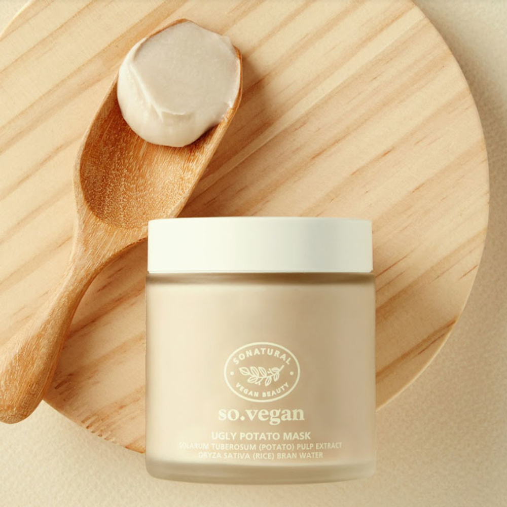 So Natural So Vegan Ginger Clay Mask глубоко-очищающая маска на основе имбиря и глины
