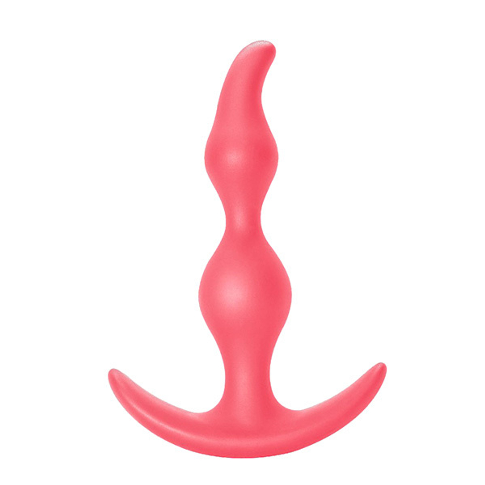 Розовая анальная пробка 13см Lola Games First Time Bent Anal Plug Black 5002-01lola