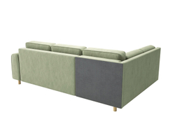 Диван-кровать угловой Шелдон / букле Лайк светло-оливковый 690