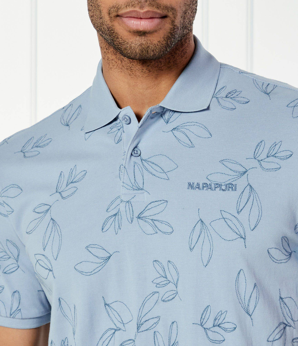 Поло E-BROLIO SS Napapijri - голубой(NP0A4ILZ)