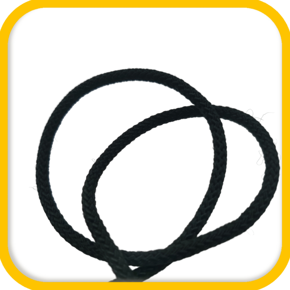 Шнур плетеный UNI-CORD  6,0 мм, (20 м) черный, евромоток