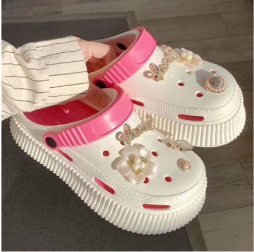 Сабо с аксессуарами "Цветы"