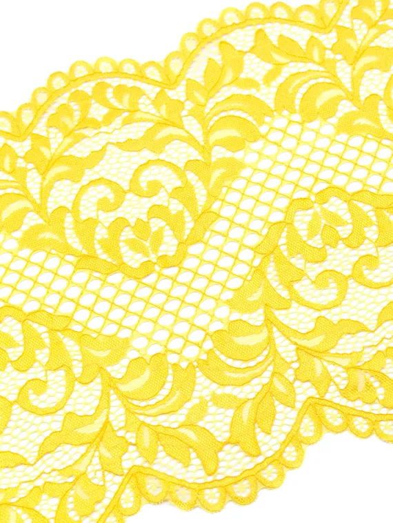 03-117 Кружево эластичное, 22 см, желтый