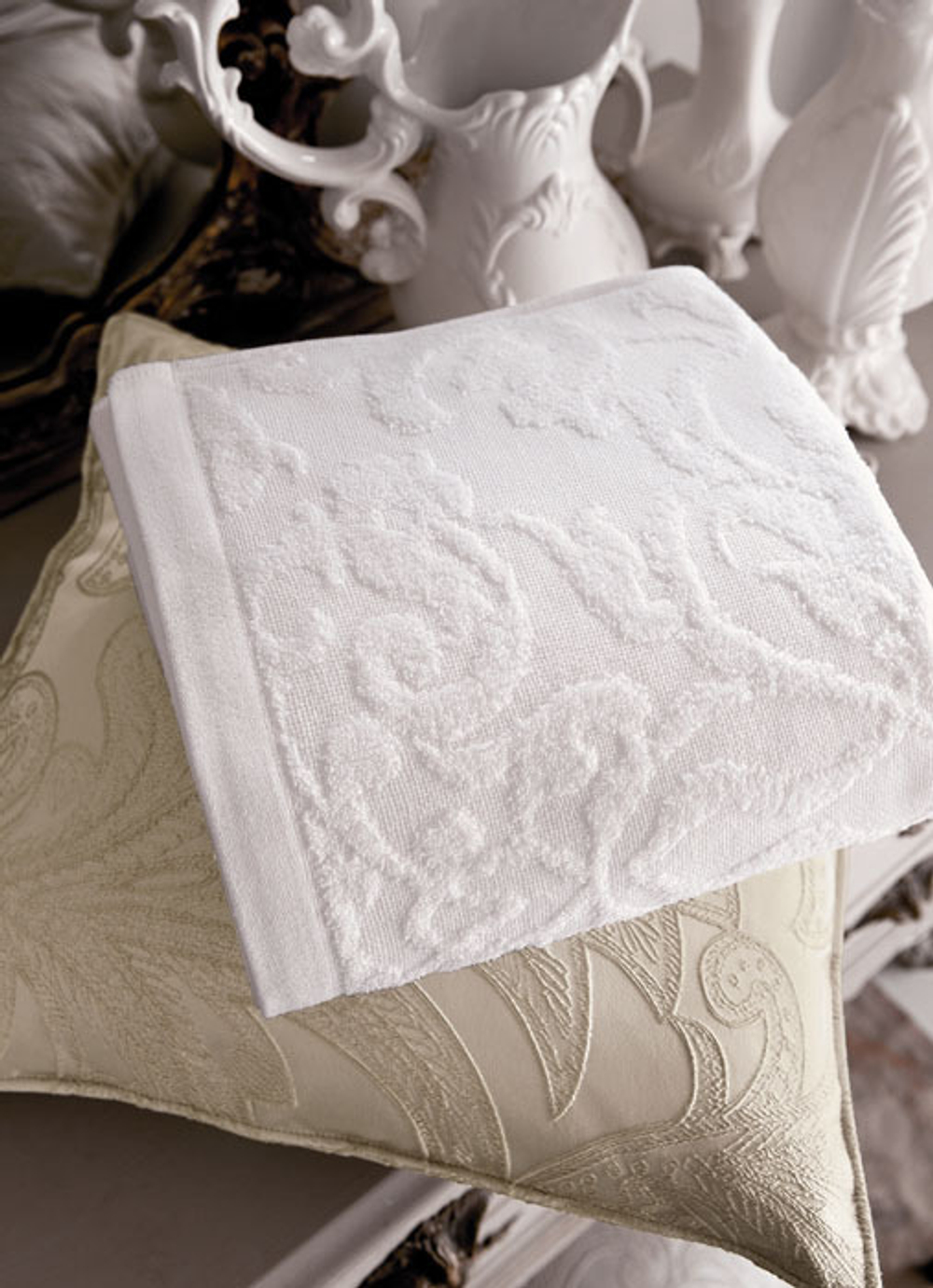 Набор полотенец 2 шт. Blumarine-Svad Dondi Damasco белое Италия