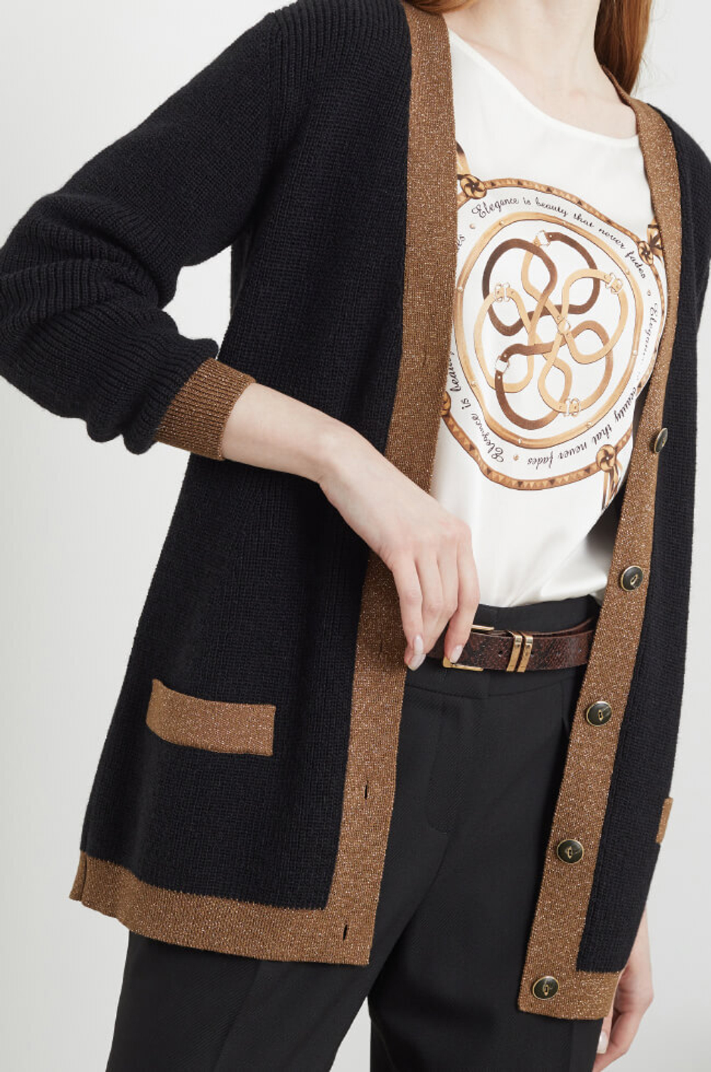 1738 Кардиган женский (черный)