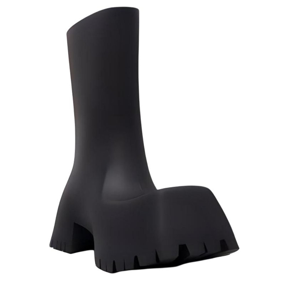 Balenciaga 50mm Trooper Rubber Boots "Black"