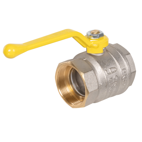 Кран шаровой латунный LD Pride 47.50.В-В.Р GAS Ду 50 Ру 25 вн-вн (рычаг)