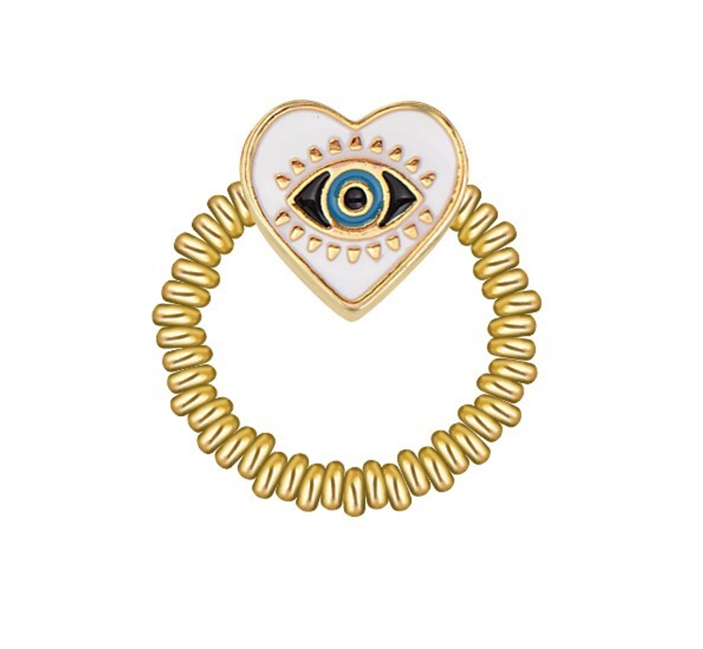 MANIOVICH White Evil Eye Pinky Ring