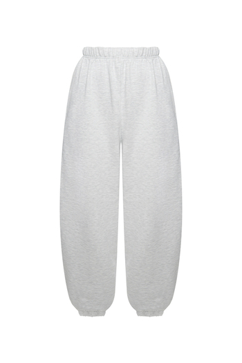 Джоггеры утеплённые Светло-серый меланж