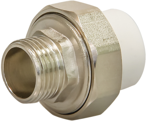 Муфта PP-R, разъемная (американка), наружная резьба, 25ммх1/2", CP-RM-2512