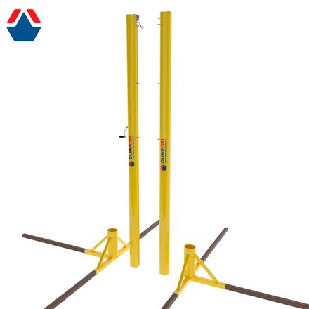 Стойки для пляжного волейбола алюминиевые 100х120 со скрытым механизмом натяжения сетки