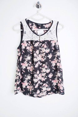 Топ Tally Weijl с цветочным принтом, маркировка 38, визуально на 44 размер