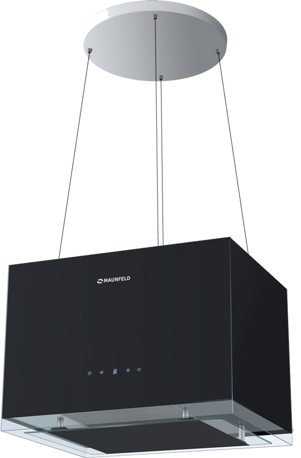 Кухонная вытяжка MAUNFELD Box Rope Isla 50 черный фото 