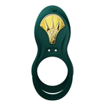 Зеленое эрекционное виброкольцо для пар с пультом ДУ + управление через приложение Zalo Bayek Vibrating Couples Ring Turquoise Green