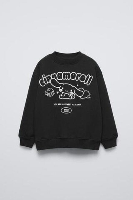 ZARA ТОЛСТОВКА CINNAMOROLL © SANRIO, АНТРАЦИТОВО-СЕРЫЙ