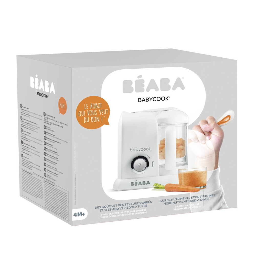 Блендер-пароварка для детского питания 5 в 1 BEABA Babycook SOLO белый