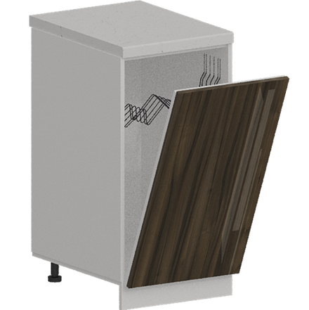 Кухня Модуль ШНВ 450 Белый / Орех Миланский