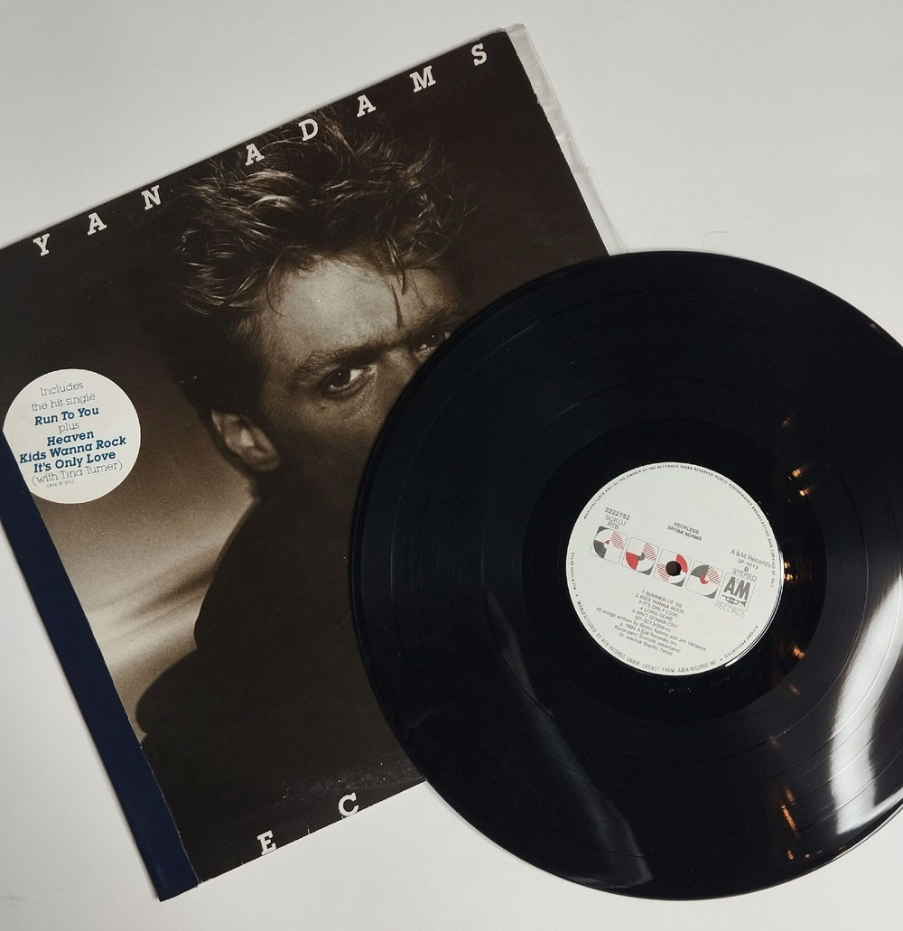 Винтажная виниловая пластинка LP Bryan Adams Reckless (Югославия 1984)