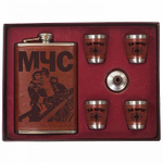 Набор подарочный Фляга и стопки МЧС