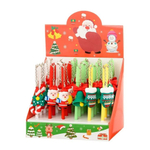 Ручка шариковая, масляная, Basir, синие чернила, серия "НОВОГОДНИЕ", с брелоком, 30 шт