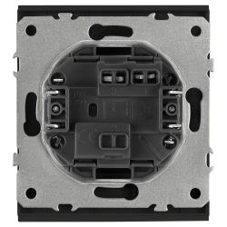 Кнопка ЭРА Arktik 16-1109-05 10АХ-250В антрацит | Эра Arktik