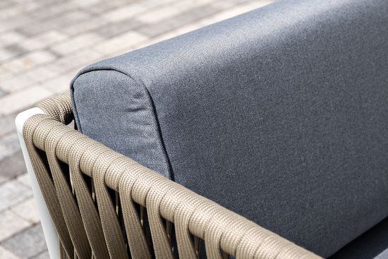 "Касабланка" лаунж-зона плетеная из роупа 4-местная, цвет серый