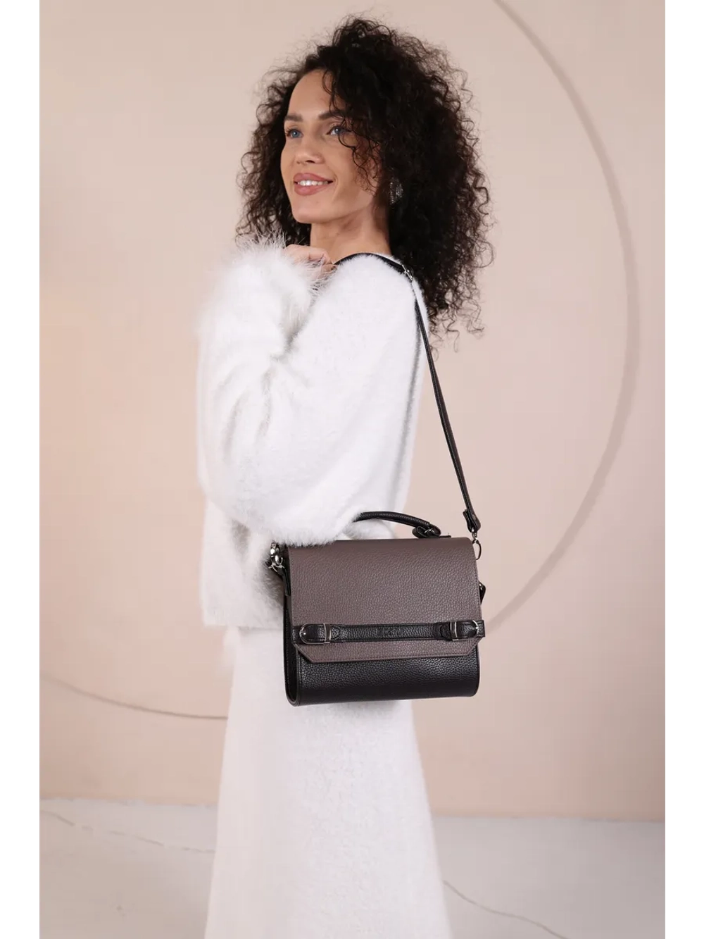 Сумка маленькая через плечо кросс-боди сэтчел