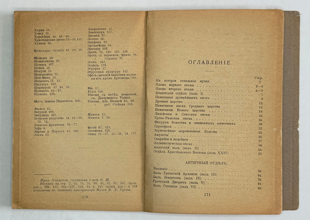 Путеводитель. Музей изящный иссуств имени Императора Алекссандра III. 2 части, в  двух книгах. 1917